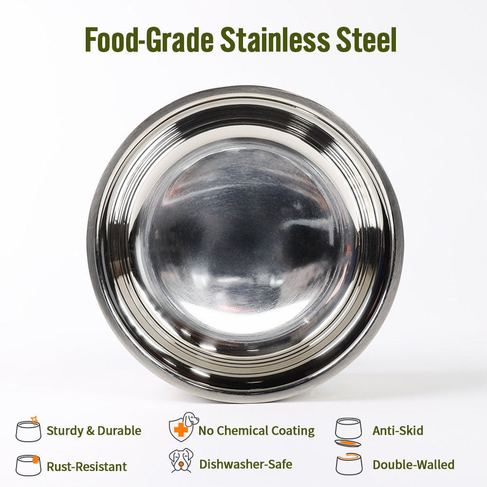 Pawdience Stainless Steel Bowl, 85 Oz